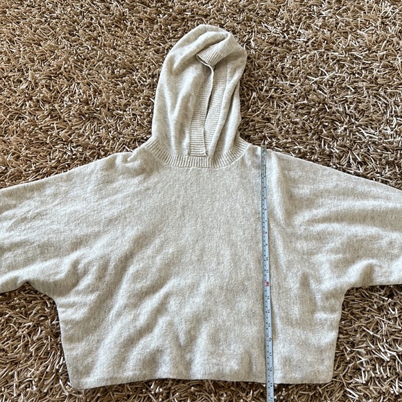 Zara Hooded Knit Sweatshirt Size M - Picture 7 of 10
